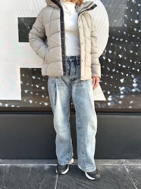 「アイテム（ダウンジャケット/コート）」を使った、G-Star RAWさん（レディース・161cm）の秋コーディネート