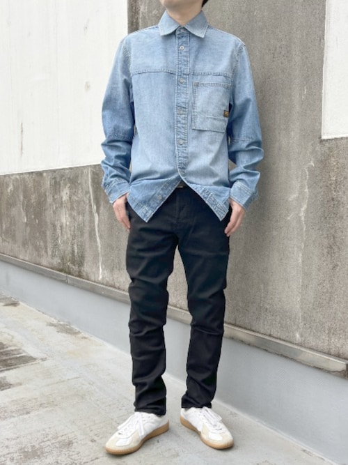 1-POCKET REGULAR DENIM SHIRT/レギュラーフィットデニムシャツ