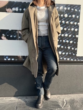 「G-STAR（ジースター）のFishtail Parka/フィッシュテールパーカー/モッズコート（モッズコート、グリーン系）」を使った、G-Star RAWさん（メンズ・170cm）の秋コーディネート