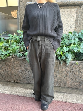 「G-STAR（ジースター）のアイテム（ニット/セーター、ブラック系）」を使った、G-Star RAWさん（メンズ・170cm）の秋コーディネート