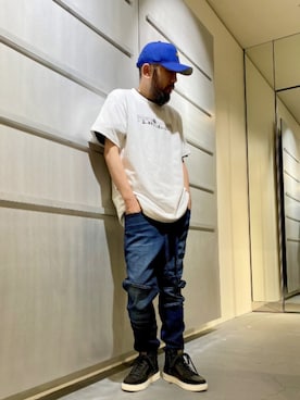 「G-STAR RAW（ジースターロゥ）のアイテム（帽子）」を使った、G-Star RAWさん（メンズ・170cm）の春コーディネート