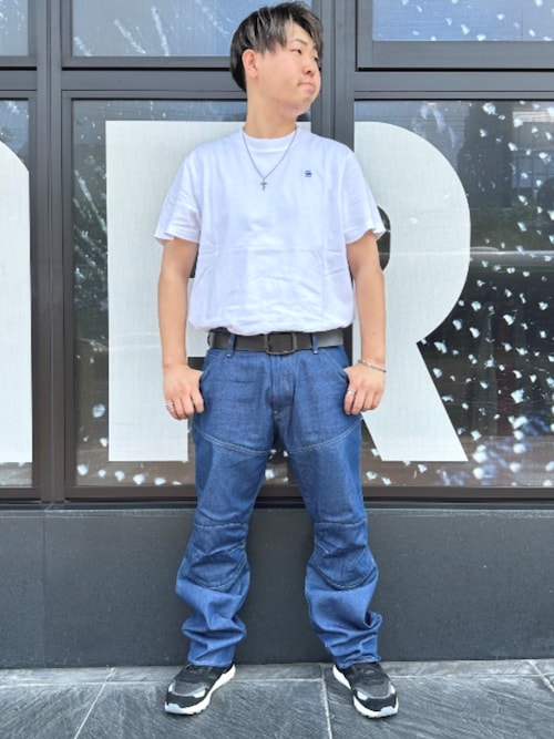 未使用】G-STAR RAW 5622 3D 立体裁断 総柄パンツ ペイズリー