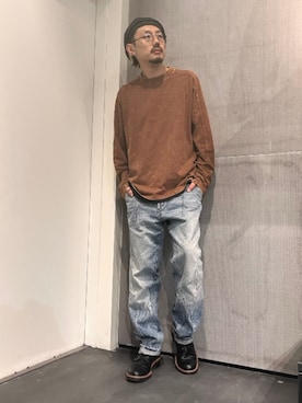 「カーブデニム」｜G-Star RAWさん（メンズ・178cm）の夏コーディネート