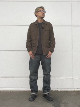 「G-STAR（ジースター）のMillery Drb Shoes/レザーダービーシューズ（ドレスシューズ、ブラック系）」を使った、G-Star RAWさん（メンズ・170cm）の秋コーディネート