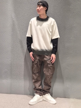 「G-STAR（ジースター）のアイテム」を使った、G-Star RAWさん（メンズ・175cm）の春コーディネート