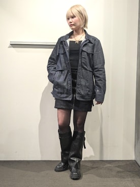 「G-STAR RAW（ジースターロゥ）のアイテム（ジャケット/アウター）」を使った、G-Star RAWさん（レディース・165cm）の春コーディネート