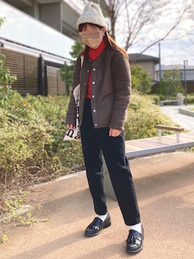 「and R（アンドアール）のアイテム（トップス）」を使った、minimum MINAMIさん（レディース・152cm）の冬コーディネート