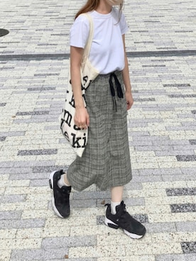 「SHARE PARK（シェアパーク）のアイテム」を使った、minimum MINAMIさん（レディース・152cm）の秋コーディネート