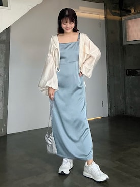 「ファッションを楽しもう」｜「アイテム（その他トップス）」を使った、ももち Momochi｜牛江桃子さん（レディース・160cm）の春コーディネート