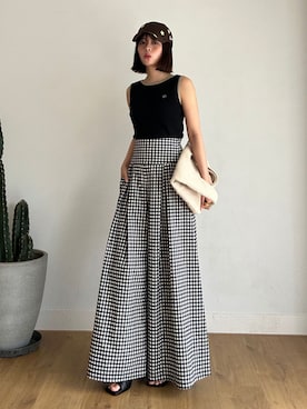 ももち Momochi｜牛江桃子さん（レディース・160cm）の夏コーディネート