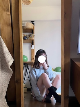 「部屋着」｜「アイテム（スウェットパンツ）」を使った、れいさん（レディース・156cm）の秋コーディネート