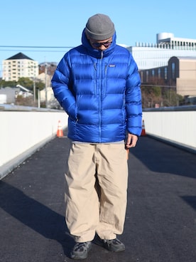 「アイテム（スニーカー）」を使った、ぼんじりさん（メンズ・179cm）の冬コーディネート