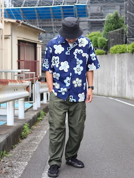 「UNEEK」｜ぼんじりさん（メンズ・179cm）の夏コーディネート