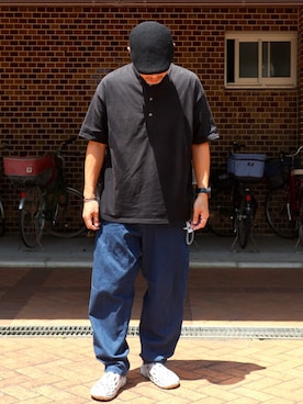 「MERRELL（メレル）のアイテム」を使った、ぼんじりさん（メンズ・179cm）の夏コーディネート