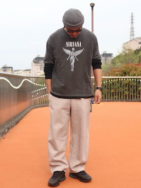 「CASIO（カシオ）のアイテム」を使った、ぼんじりさん（メンズ・179cm）の春コーディネート