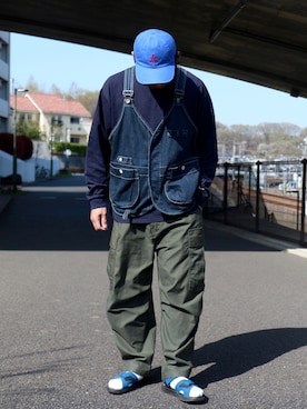 「NIKEACG」｜ぼんじりさん（メンズ・179cm）の春コーディネート