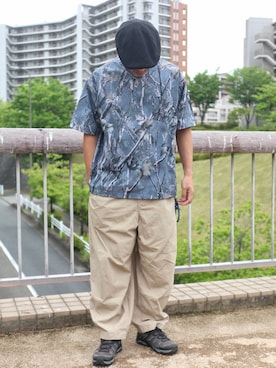 「SALOMON（サロモン）のアイテム」を使った、ぼんじりさん（メンズ・179cm）の夏コーディネート