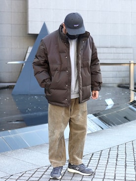 「プラスJ」｜ぼんじりさん（メンズ・179cm）の冬コーディネート