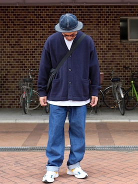 「BEAMS PLUS（ビームスプラス）のアイテム（帽子）」を使った、ぼんじりさん（メンズ・179cm）の春コーディネート