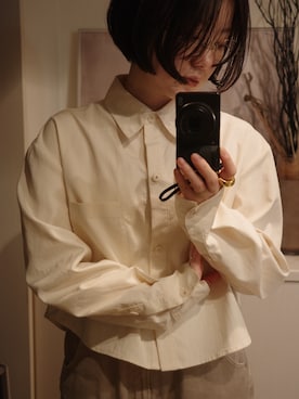 「アイテム（リング）」を使った、nayumiさん（レディース・158cm）の秋コーディネート