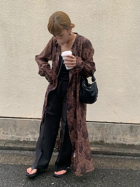 「select MOCA by son（セレクトモカバイソン）のアイテム（パンツ）」を使った、manachin◡̈*さん（レディース・156cm）の秋コーディネート