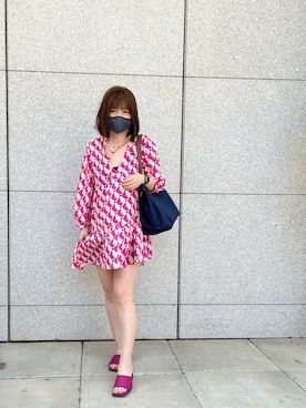 「アイテム（ワンピース/ドレス）」を使った、Emma wuさん（レディース・160cm・40代）の夏コーディネート