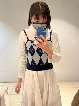 「アイテム（ワンピース/ドレス）」を使った、Emma wuさん（レディース・160cm・40代）の春コーディネート