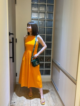 「アイテム（ワンピース/ドレス）」を使った、Emma wuさん（レディース・160cm・40代）の夏コーディネート