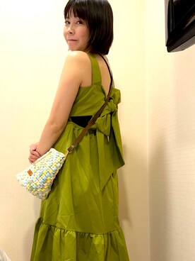 「アイテム（ワンピース/ドレス）」を使った、Emma wuさん（レディース・160cm・40代）の春コーディネート