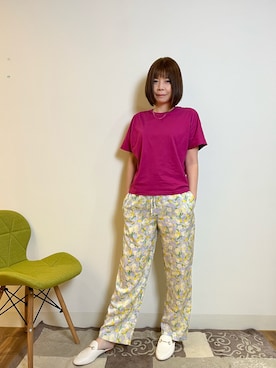 「UNIQLOコーデ」｜「アイテム（スリッポン）」を使った、Emma wuさん（レディース・160cm）の春コーディネート