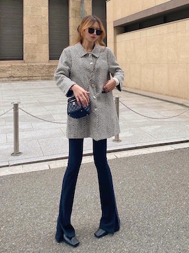 「madder vintage」｜「アイテム（ジャケット/アウター）」を使った、Akaneさん（レディース・163cm）の冬コーディネート