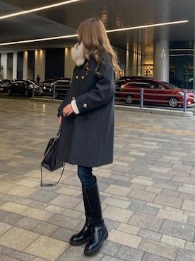 「madder vintage」｜「アイテム（ジャケット/アウター）」を使った、Akaneさん（レディース・163cm）の冬コーディネート