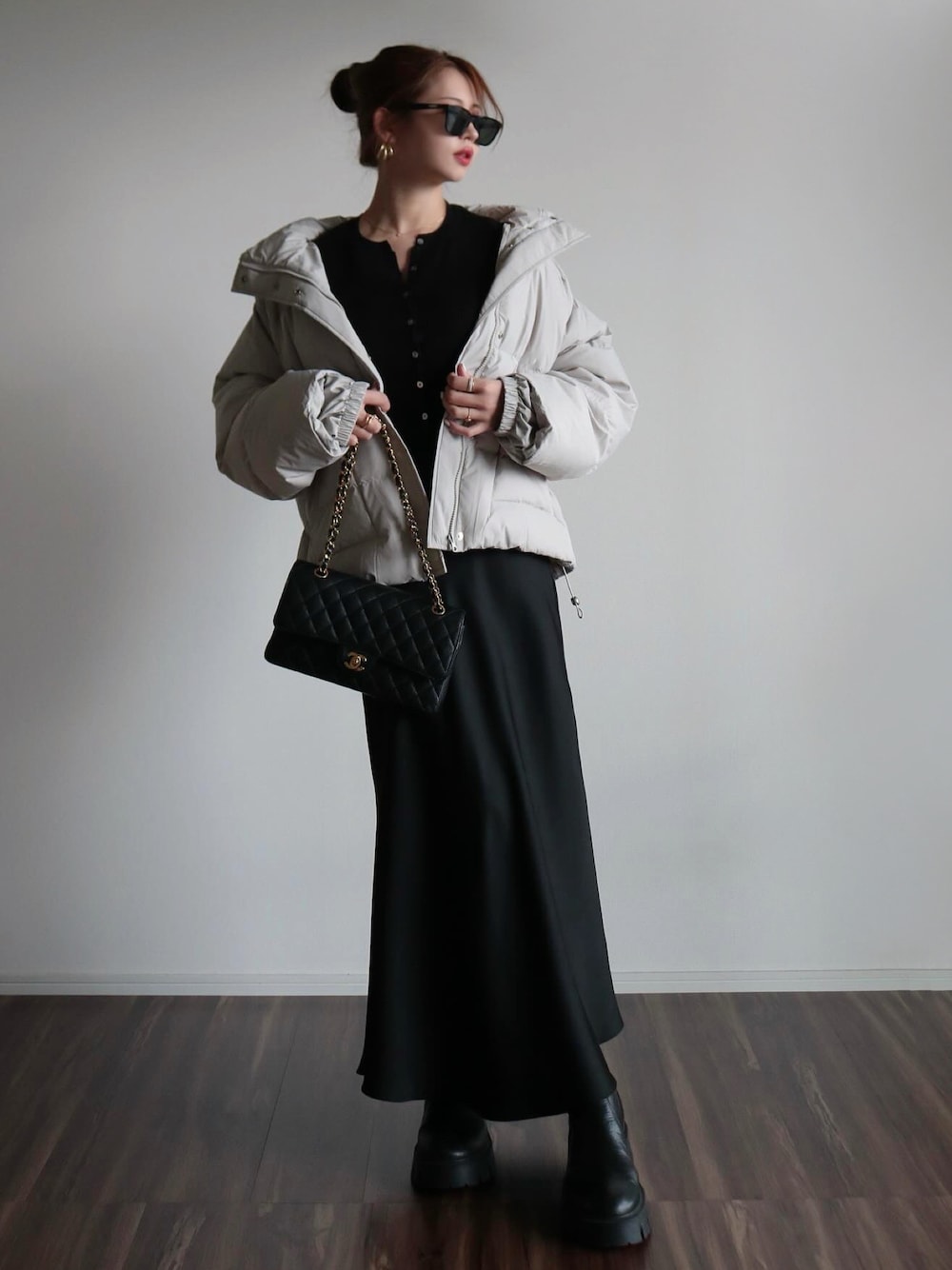 Madder vintage ジャケット コート ブラック 美品 ダウンジャケット/コートを使った「madder vintage」の人気