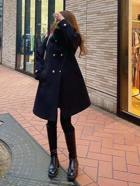 「madder vintage」｜「アイテム（ジャケット/アウター）」を使った、Akaneさん（レディース・163cm）の冬コーディネート