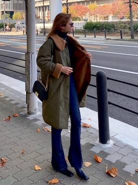 「madder vintage」｜「アイテム（ジャケット/アウター）」を使った、Akaneさん（レディース・163cm）の秋コーディネート