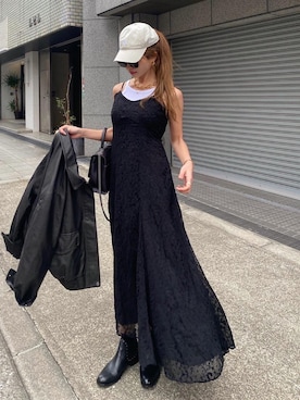 「madder vintage」｜「アイテム（帽子）」を使った、Akaneさん（レディース・163cm）の春コーディネート