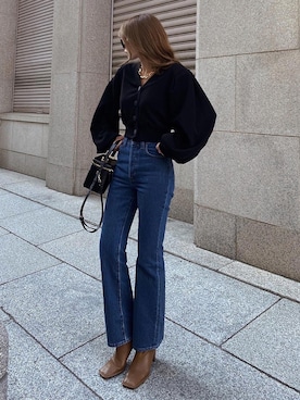 「madder vintage」｜「アイテム（ブーツ）」を使った、Akaneさん（レディース・163cm）の春コーディネート