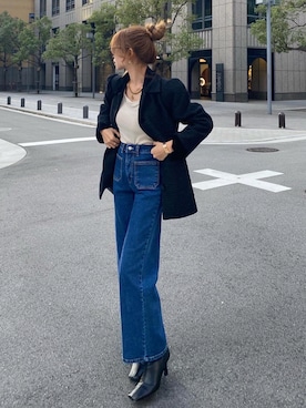 「madder vintage」｜「アイテム（ジャケット/アウター）」を使った、Akaneさん（レディース・163cm）の冬コーディネート