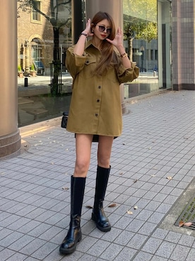 「madder vintage」｜「アイテム（ブーツ）」を使った、Akaneさん（レディース・163cm）の春コーディネート