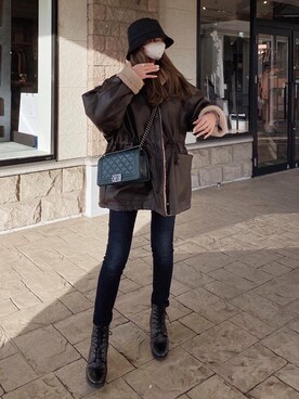 Akaneさん（レディース・163cm）の冬コーディネート