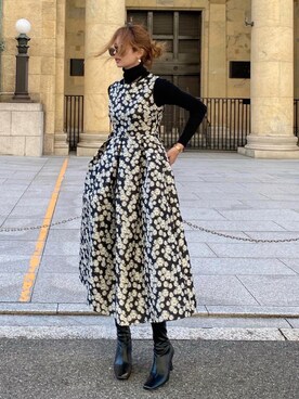 「madder vintage」｜「アイテム（ブーツ）」を使った、Akaneさん（レディース・163cm）の冬コーディネート