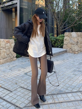 「madder vintage」｜「アイテム（帽子）」を使った、Akaneさん（レディース・163cm）の冬コーディネート