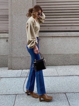 「madder vintage」｜「アイテム（ブーツ）」を使った、Akaneさん（レディース・163cm）の春コーディネート