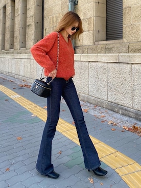 「madder vintage」｜「アイテム（ブーツ）」を使った、Akaneさん（レディース・163cm）の冬コーディネート