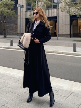 「madder vintage」｜「アイテム（ジャケット/アウター）」を使った、Akaneさん（レディース・163cm）の冬コーディネート