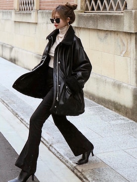 「madder vintage」｜「アイテム（ジャケット/アウター）」を使った、Akaneさん（レディース・163cm）の冬コーディネート