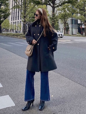 CHANELのバッグ（ゴールド系）を使った人気ファッション