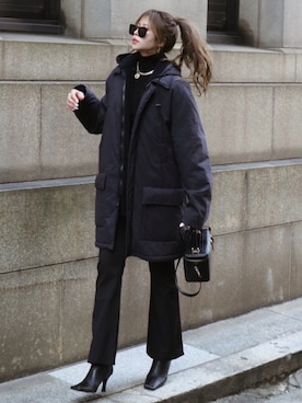 「christian dior」｜Akaneさん（レディース・163cm）の冬コーディネート