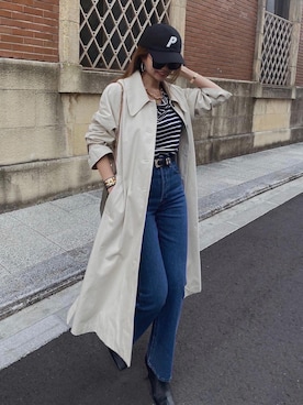 「madder vintage」｜「アイテム（帽子）」を使った、Akaneさん（レディース・163cm）の春コーディネート