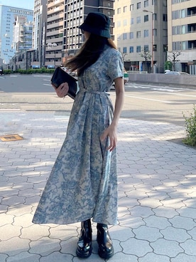 「SAINT LAURENT PARIS（サンローランパリ）のアイテム」を使った、Akaneさん（レディース・163cm）の春コーディネート